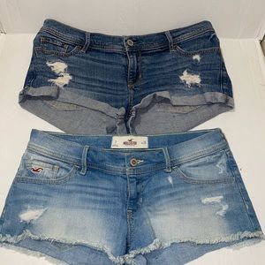 Hollister jean shorts bundle